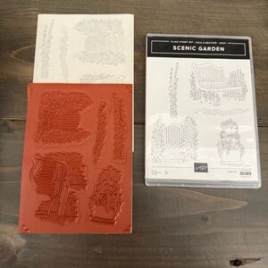 NEW Stampin' Up! Scenic Garden Cling Stamp Set